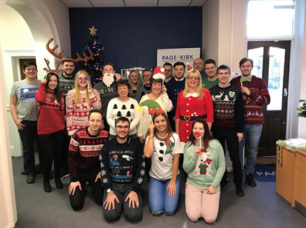 Monthly team dressdown for charity - Christmas