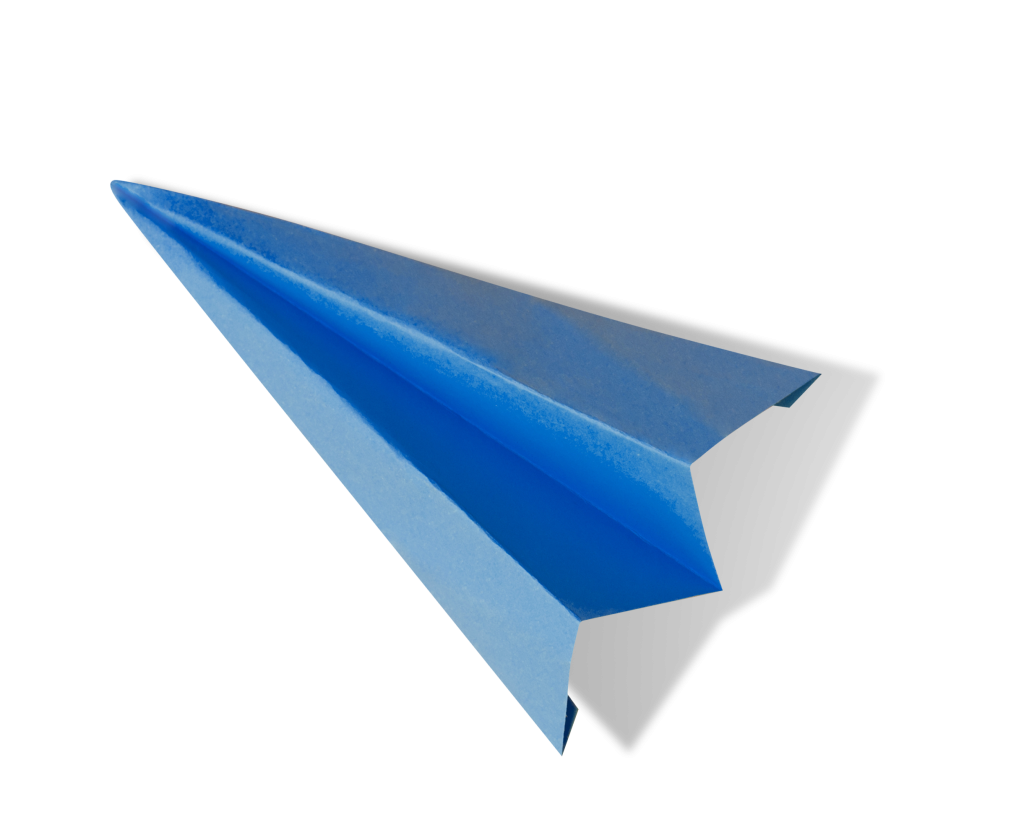 Paper aeroplane representing a smooth and simple switch to Page Kirk accountants