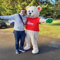 James Haywood with Bow Bear